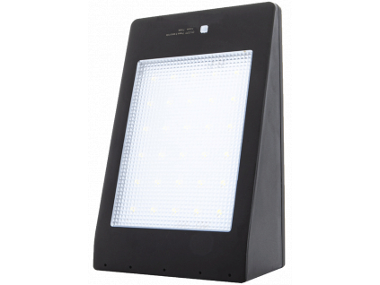 LED solární světlo s čidlem MURO černé teplá bílá