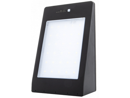 LED solární světlo s čidlem MURO černé denní bílá