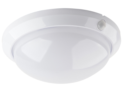 Stropní svítidlo s čidlem bílé, IP44 max 60W