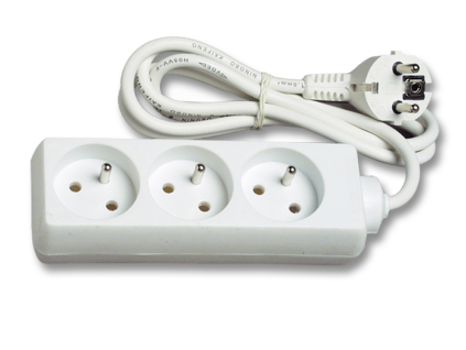 Prodlužovací kabel 10m 3 zásuvky bez vypínače