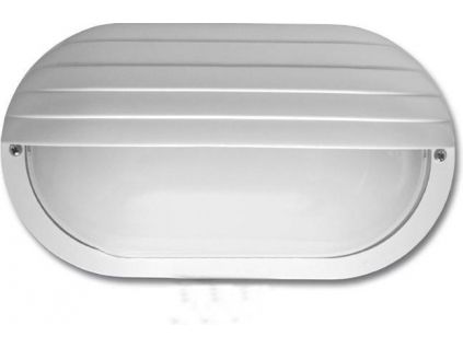 101712 led nastenne svitidlo 12w denni bila oval s krytem