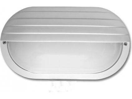 LED nástěnné svítidlo 12W denní bílá ovál s krytem