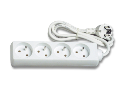Prodlužovací kabel 1,5m 4 zásuvky bez vypínače
