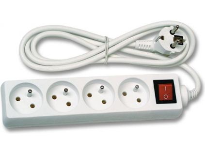Prodlužovací kabel 4 zásuvky s vypínačem (Délka 3m)