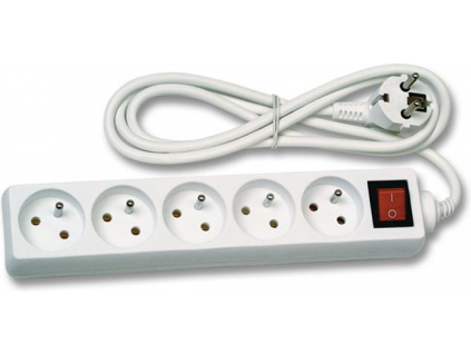Prodlužovací kabel 5 zásuvek s vypínačem