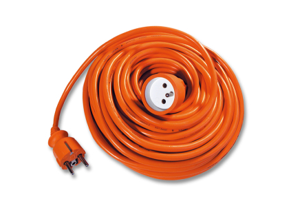 Prodlužovací kabel-spojka 15m oranžový 3x1,0mm