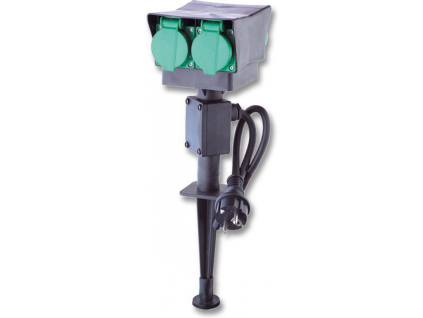 Zahradní sloupek 4x zásuvka