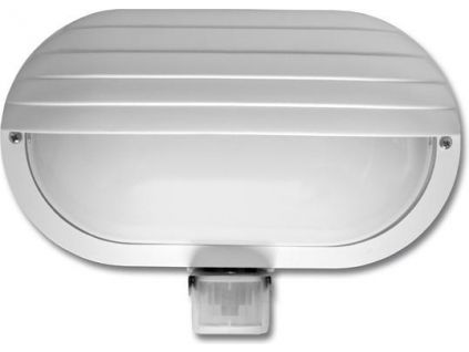 101916 bile led venkovni nastenne osvetleni s cidlem 10w denni bila ip44