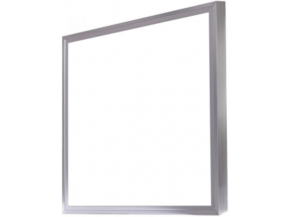 Stříbrný LED panel s rámečkem 600x600mm 45W denní bílá 6000lm