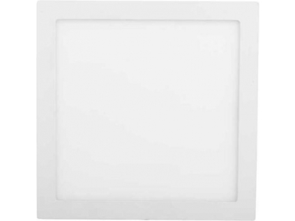 Bílý vestavný LED panel 300x300mm 25W denní bílá s nouzovým modulem