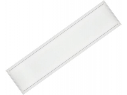 Bílý podhledový LED panel 300x1200mm 48W denní bílá s nouzovým modulem