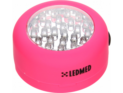 LED kapesní svítilna kolo 1,5W růžová