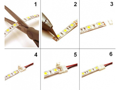LED pásek zalitý 4,8W/m studená bílá 12V
