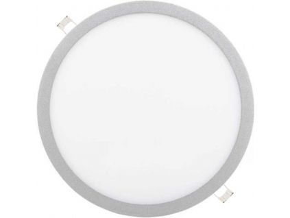 stříbrný kruhový vestavný LED panel 500mm (Barva světla Studená bílá, Stmívatelnost Stmívatelný, Výkon 36W)