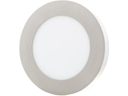 Chromový kruhový přisazený LED panel 166mm (Barva světla Teplá bílá, Výkon 12W)