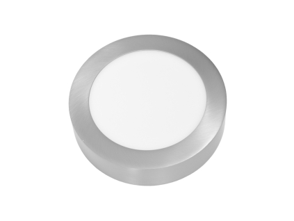 Chromový kruhový přisazený LED panel 175mm 12W denní bílá