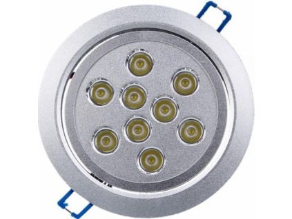 157980 led vestavne bodove svitidlo 9x 1w tepla bila