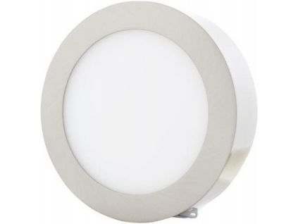 Chromový kruhový přisazený LED panel 225mm (Barva světla Teplá bílá, Výkon 18W)