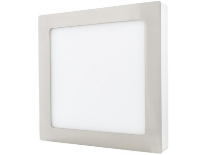 Chromový přisazený LED panel 175 x 175mm 12W teplá bílá