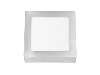 Chromový přisazený LED panel 175x175mm 12W denní bílá
