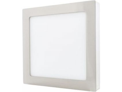 Chromový přisazený LED panel 225x225mm (Barva světla Teplá bílá, Výkon 18W)