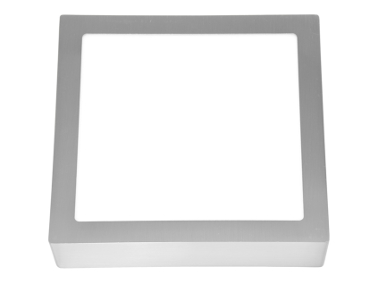 Chromový přisazený LED panel 300x300mm 25W denní bílá
