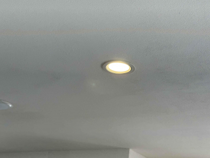 Chromový kruhový vestavný LED panel 120mm 6W denní bílá