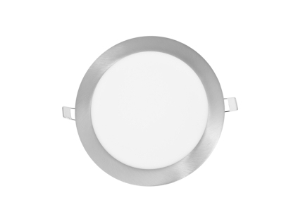 Chromový kruhový vestavný LED panel 175mm 12W denní bílá