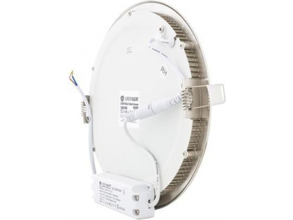 Chromový kruhový vestavný LED panel 300mm