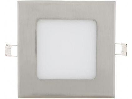Chromový vestavný LED panel 120x120mm (Barva světla Teplá bílá, Výkon 6W)