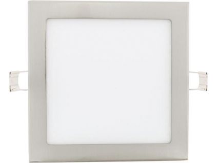 Chromový vestavný LED panel 225x225mm (Barva světla Teplá bílá, Výkon 18W)
