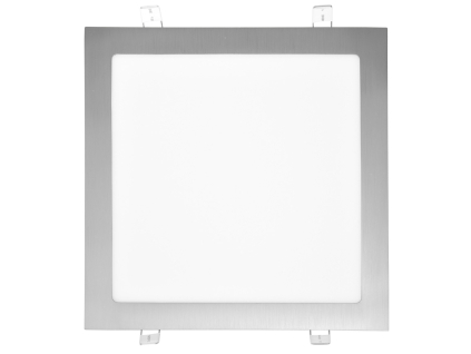 Chromový vestavný LED panel 300 x 300mm 25W denní bílá