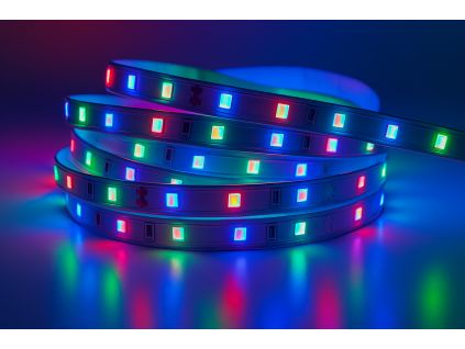 LED pásek RGB (Napětí 12V DC, Stupeň krytí IP20 - vnitřní, Výkon 14,4W/m)