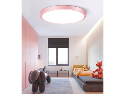 Růžový designový LED panel 500mm 36W denní bílá