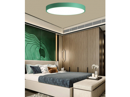 Zelený designový LED panel 400mm 24W denní bílá