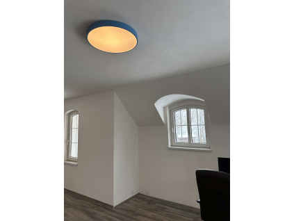 Modrý designový LED panel 500mm 36W teplá bílá