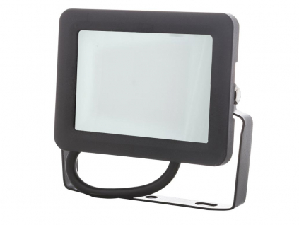 Černý LED reflektor 30W denní bílá 12-24V AC/DC