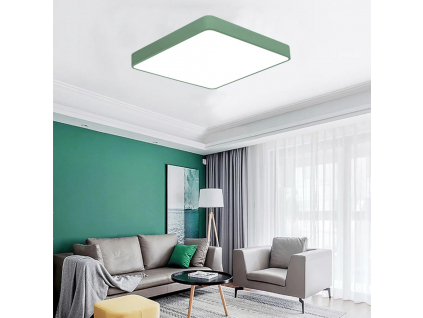 Zelený designový LED panel 600x600mm 48W denní bílá