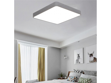 Šedý designový LED panel 600x600mm 48W denní bílá