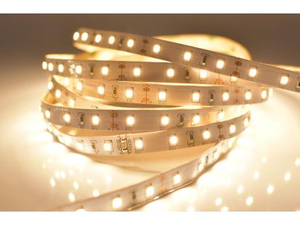 LED páska teplá bílá (Napětí 12V DC, Stupeň krytí IP20 - vnitřní, Výkon 12W/m)