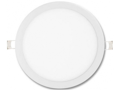 Stmívatelný bílý kruhový vestavný LED panel 400mm 36W studená bílá