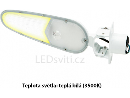 Bílé LED veřejné osvětlení 20W na výložník teplá bílá