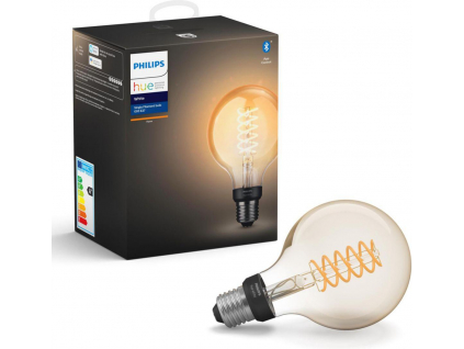 Hue Bluetooth žárovka LED Filament E27 G93 9W 600lm 2200K