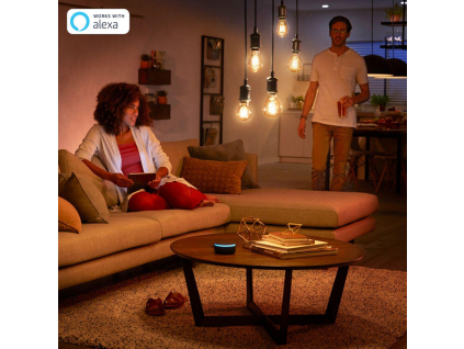 Philips Hue Bluetooth žárovka LED Filament E27 ST64 9W 600lm 2200K teplá bílá