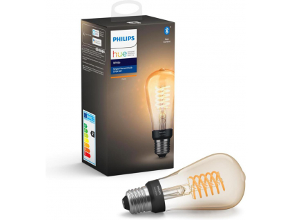 Hue Bluetooth žárovka LED Filament E27 ST64 9W 600lm 2200K teplá bílá