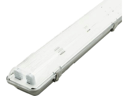 LED zářivkové těleso 120cm + 2x LED zářivka studená bílá 4800lm