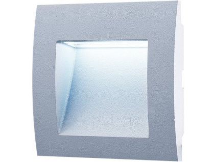174122 led svitidlo vestavne do zdi wall 10 1 5w gray studena bila