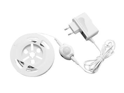 174527 1 led pasek do zasuvky strip single bed sensor pir tepla bila