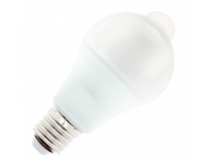 RLL 317 LED žárovka s PIR čidlem A60 E27 8W teplá bílá