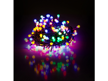 RXL 221 Světýlka LED barevný řetěz kuličky 100LED 10m s časovačem